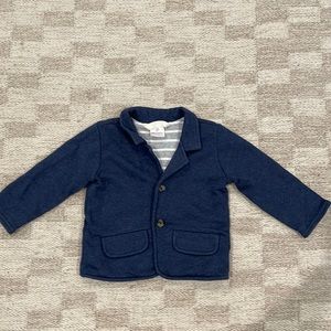 Hanna Andersson toddler Boy cotton sweatshirt blazer- 85/2T